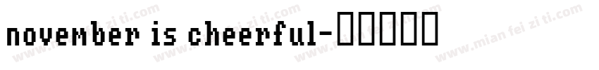 november is cheerful字体转换